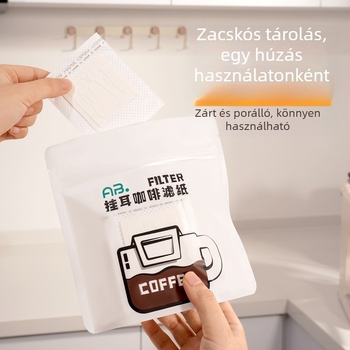 Egyszer használatos kávéfilterpapír drip kávéhoz, füllel ellátott, élelmiszer-minőségű