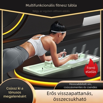 Otthoni használatra tervezett multifunkcionális fitnesz tábla, hasizom-gyakorlatokhoz csúszó panel automatikus visszapattanással beltéri edzésekhez.