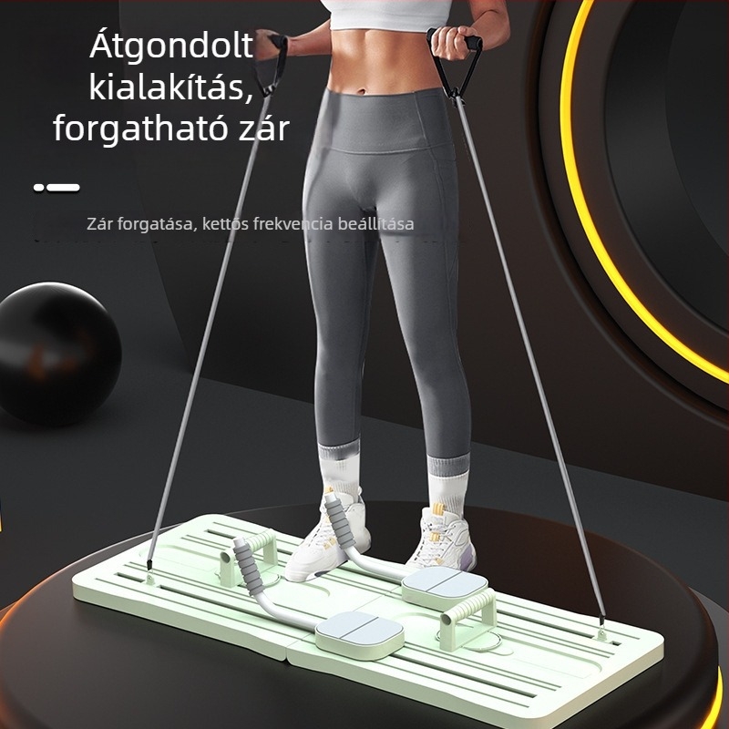 Otthoni használatra tervezett multifunkcionális fitnesz tábla, hasizom-gyakorlatokhoz csúszó panel automatikus visszapattanással beltéri edzésekhez.