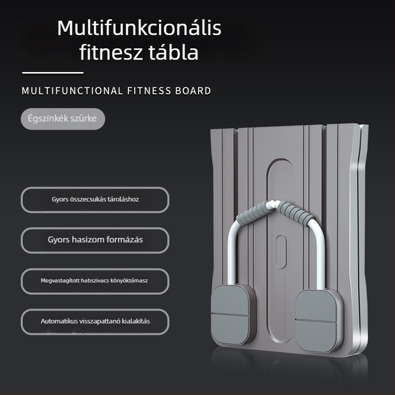 Otthoni használatra tervezett multifunkcionális fitnesz tábla, hasizom-gyakorlatokhoz csúszó panel automatikus visszapattanással beltéri edzésekhez.