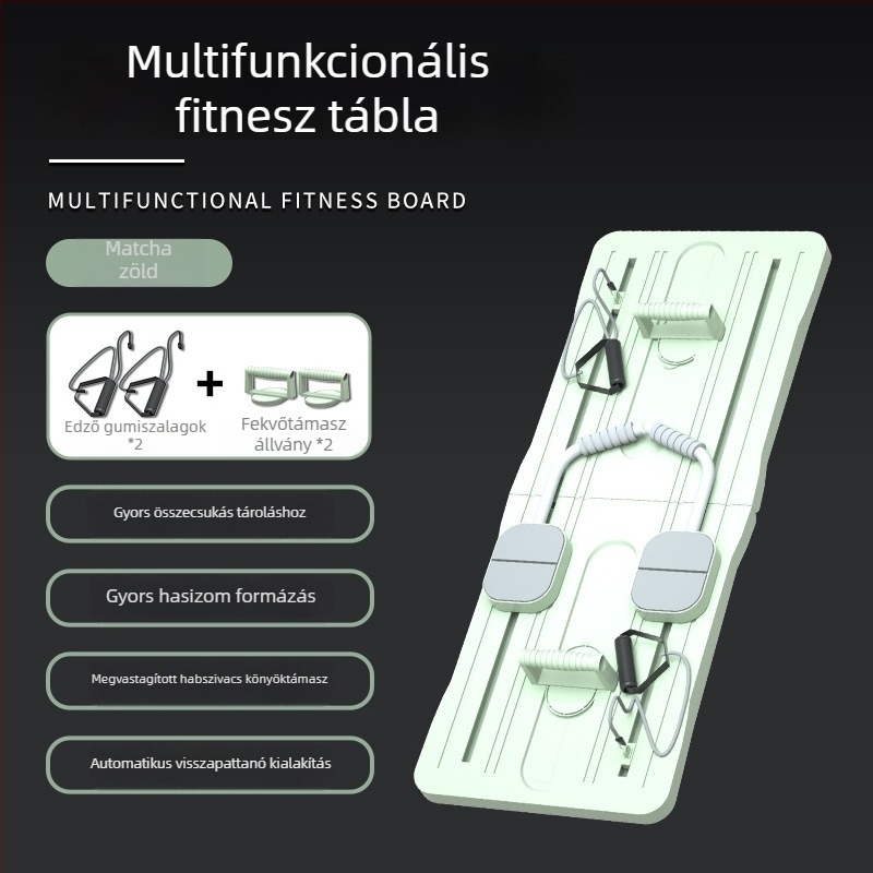 Otthoni használatra tervezett multifunkcionális fitnesz tábla, hasizom-gyakorlatokhoz csúszó panel automatikus visszapattanással beltéri edzésekhez.