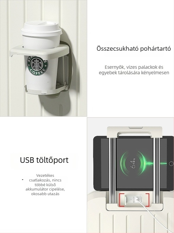 20 hüvelykes kézipoggyász, nagy kapacitású, univerzális kerekek, utazóbőrönd, 2025-ös modell