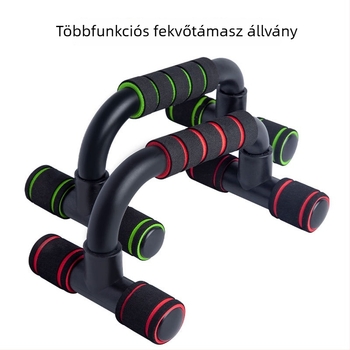 I-alakú tartóval ellátott többfunkciós fekvőtámasz tartó, csúszásmentes, összeszerelhető, otthoni edzéshez
