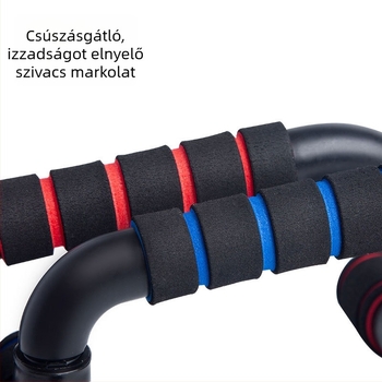 I-alakú tartóval ellátott többfunkciós fekvőtámasz tartó, csúszásmentes, összeszerelhető, otthoni edzéshez