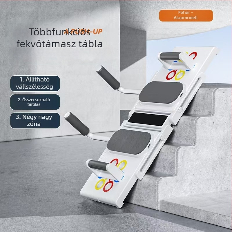 Többfunkciós összecsukható fekvőtámasz állvány edzéshez – hasizom és mellizom edzésre – elektronikus verzió