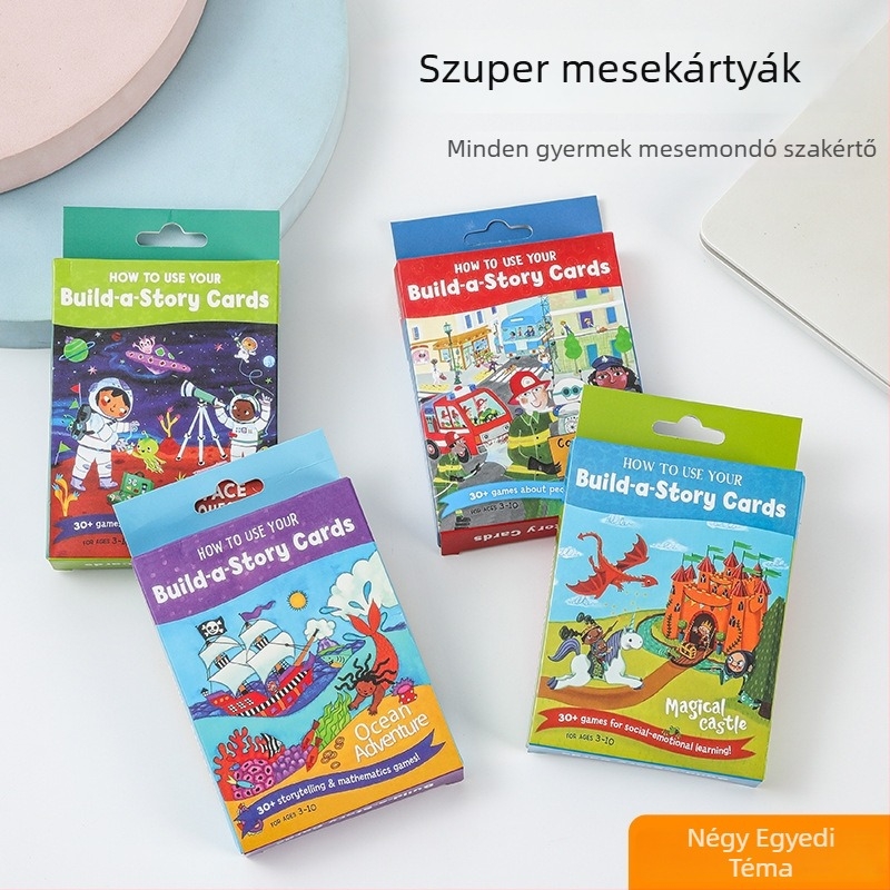 Gyerekek angol nyelvű mesemondó edző — képzelet és gondolkodás fejlesztése diagramokkal
