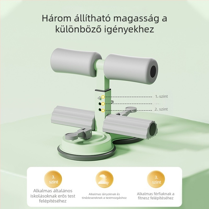 Felülés segédkészülék szívócsészével, otthoni használatra, többfunkciós fitnesz eszköz férfiak és nők számára