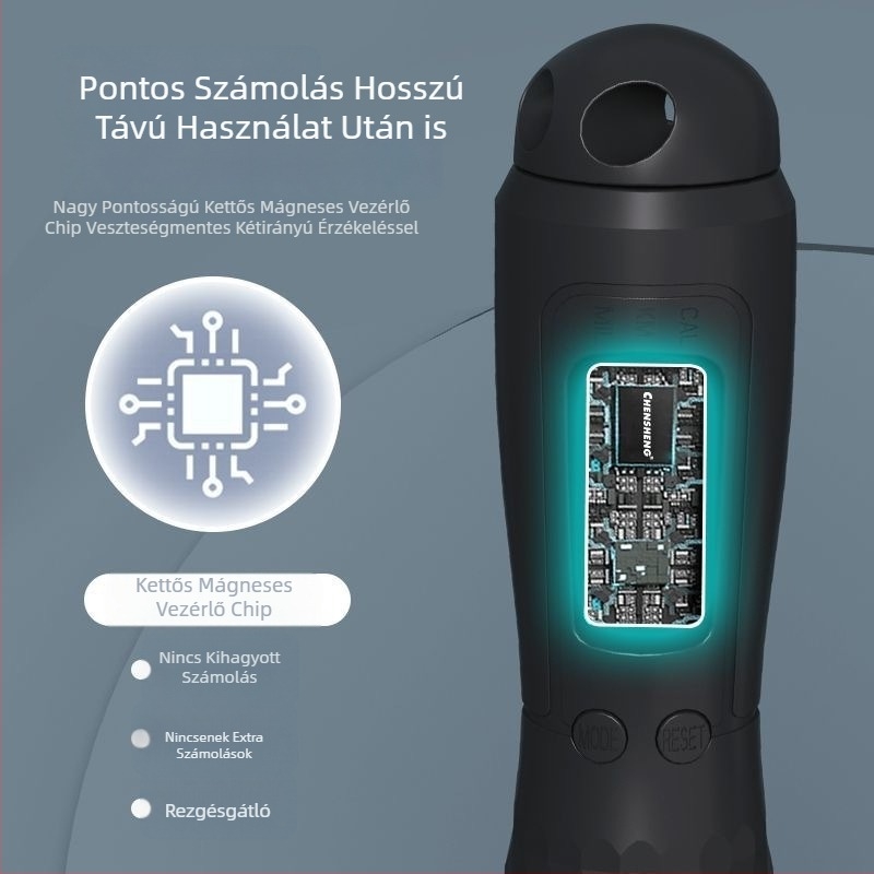 Középiskolai testnevelés vizsgára készült acélhuzalos ugrókötél, 3 m hosszú, 2024-es kiadás