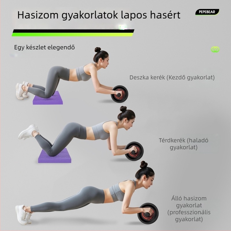 ötkerekes hasgörgő otthoni használatra, professzionális szintű hasizom-edző