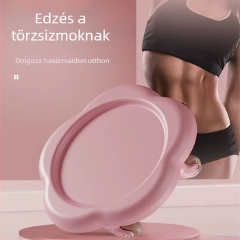 Adwin ötkerékes hasizom lemez otthoni edzéshez virágmintás csúszó koronggal