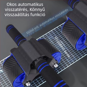 Új hasizomkör görgő – fitnesz eszköz, automatikus visszarántás