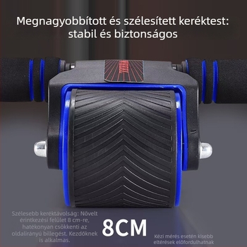Új hasizomkör görgő – fitnesz eszköz, automatikus visszarántás