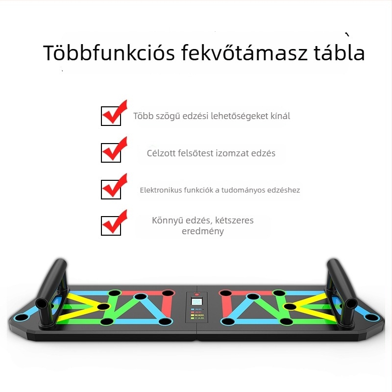 Összecsukható push-up tábla állvány otthoni felhasználásra