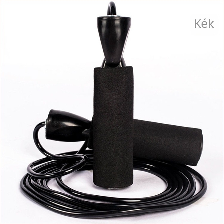 Csapágyas ugrókötél habos fogantyúkkal – gyors edzéshez, PVC kötél, 2,8 m hosszú