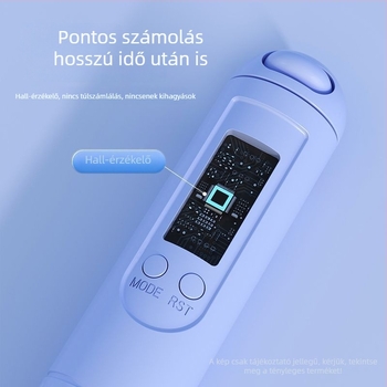 Acéldrót ugrókötél számlálóval és időmérővel, diákok számára (általános és középiskola) fitness és vizsgára felkészítés