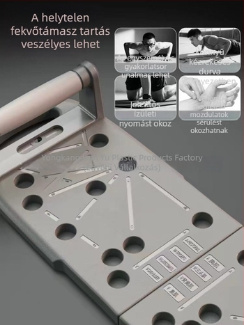 Összecsukható többfunkciós fekvőtámasz tábla otthoni használatra, mellkas- és hasizom edzéshez