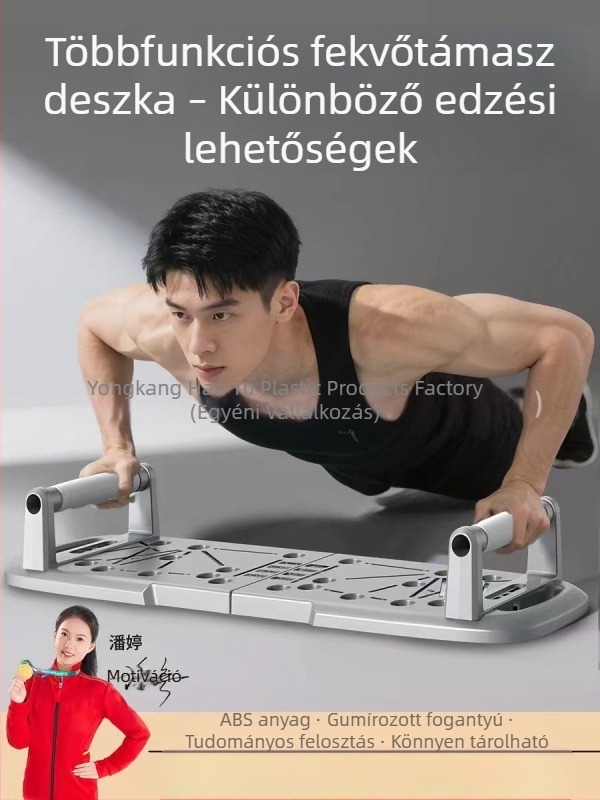 Összecsukható többfunkciós fekvőtámasz tábla otthoni használatra, mellkas- és hasizom edzéshez