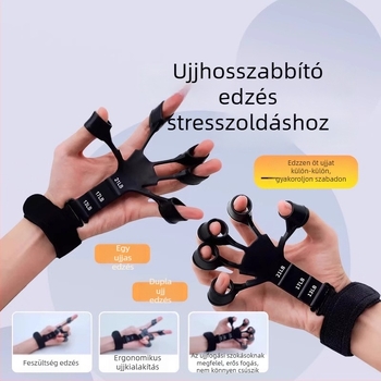 Öt ujjú fogáserő-fejlesztő készülék gyerekeknek, általános iskolás diákoknak