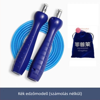 Fipley PVC-bevonatú acélszálas ugrókötél edzésre és sportvizsga felkészüléséhez