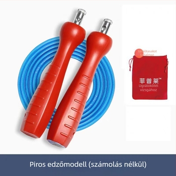 Fipley PVC-bevonatú acélszálas ugrókötél edzésre és sportvizsga felkészüléséhez