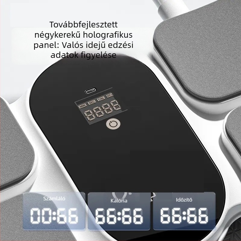 Új négykerekű hasizom görgő automatikus visszapattanással, otthoni edzéshez