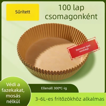 Magas hőmérsékletnek ellenálló, vastag olajfelszívó sütőpapír a légsütőhöz, sütéshez és grillezéshez