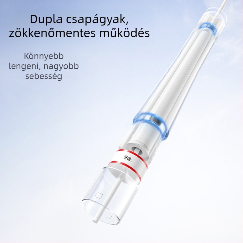 Dupla csapágyas gyors ugrókötél, állítható, általános és középiskolások számára