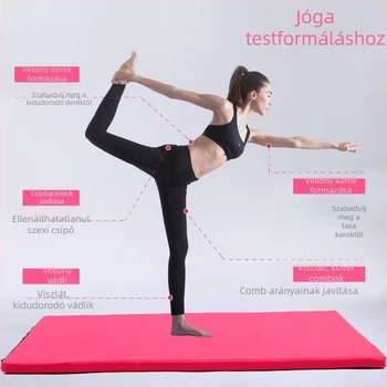 Sűrített csúszásmentes jóga- és gimnasztika matrac gyerekek táncgyakorlásához, fitneszhez és felülésekhez