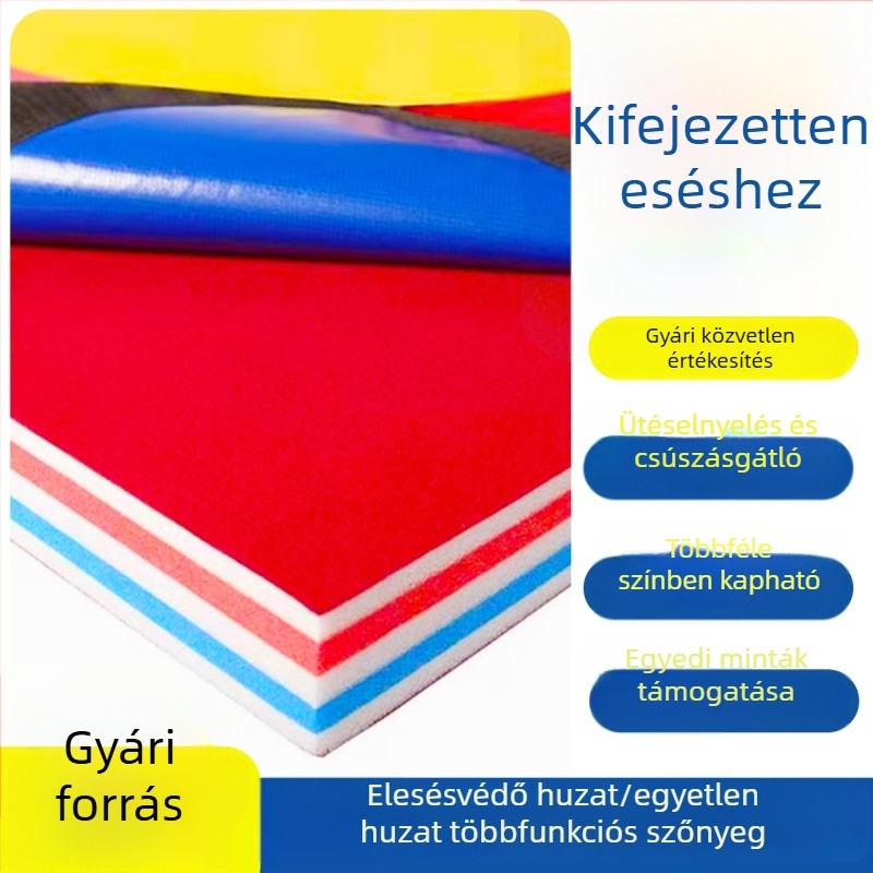 Harcművészeti matrac sanda és judo számára, görgőzhető edzőmatrac, XPE sportpad tánchoz, cheerleadinghez és fitneszhez