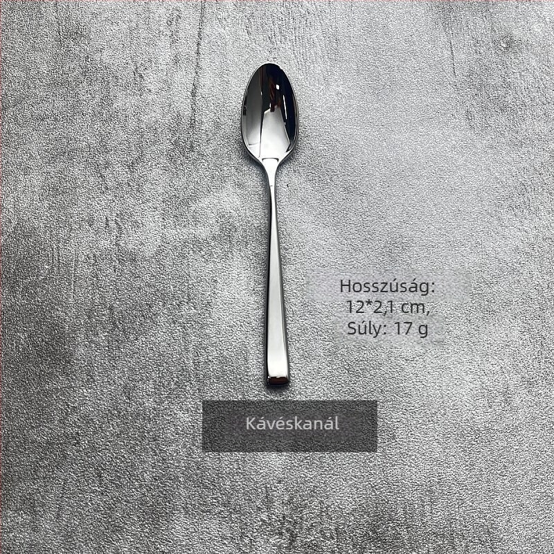 Négyszögletes fogantyújú evőeszköz-készlet, 304 rozsdamentes acélból, extrán vastag kés, villa és kanál steakhouse számára, étterembe és hotelbe