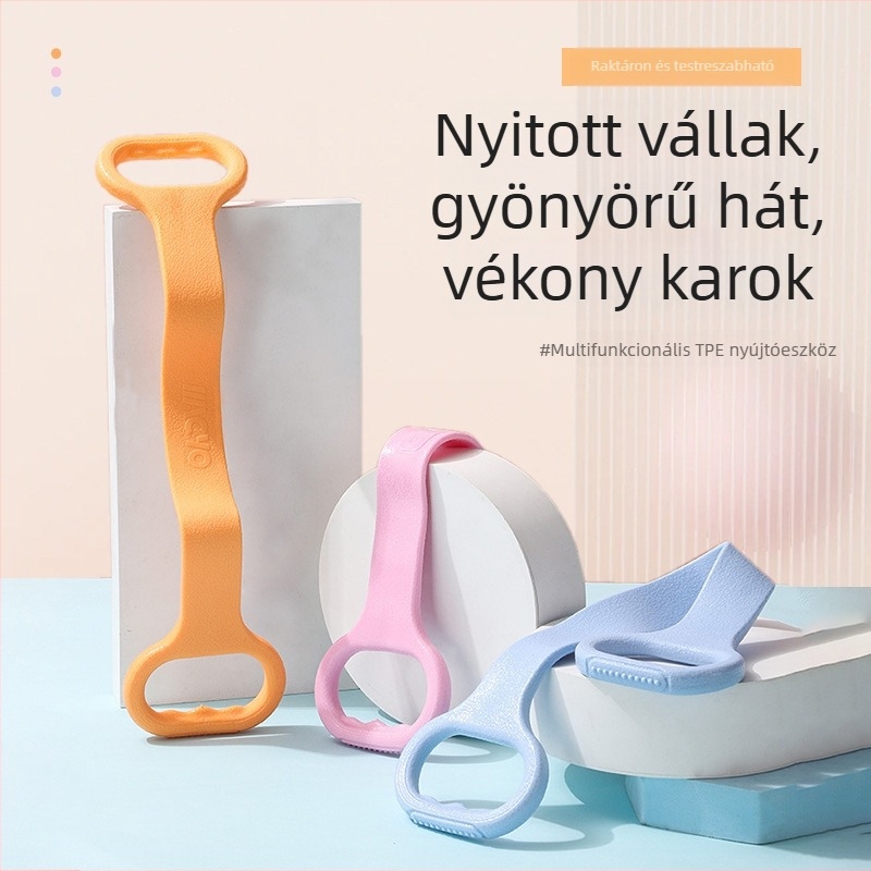 Jóga és pilates edzéshez használt ellenállás-szalag, hát- és vállnyitó, otthoni edzésfelszerelés nyújtáshoz