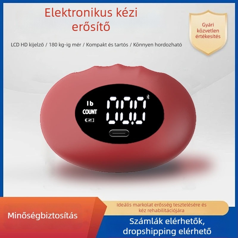 Rongda Szilikon tenyérfogás erősítő és tester ismétlés-számlálóval