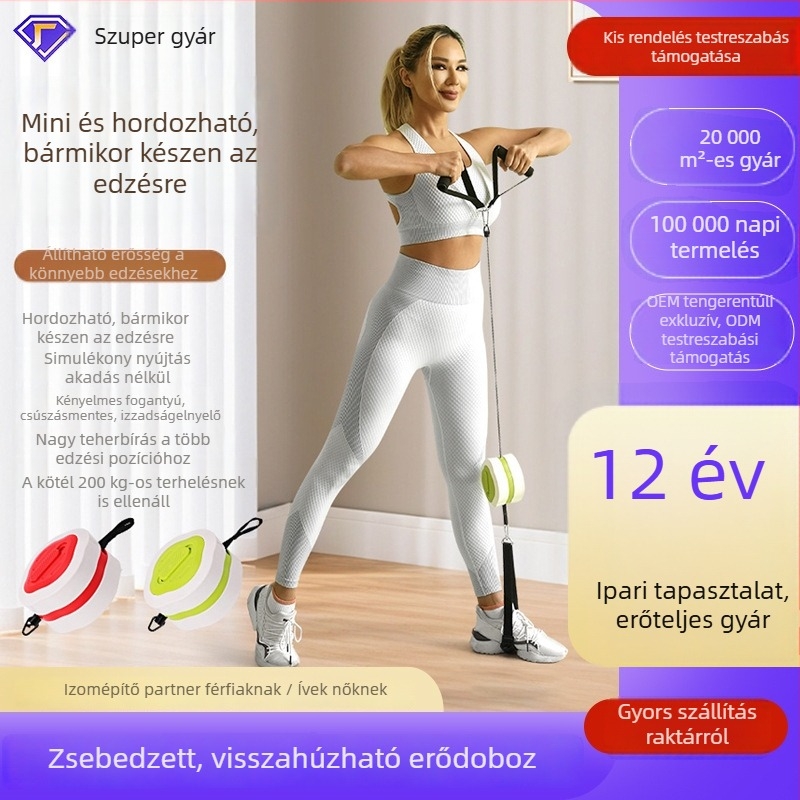 Állítható ellenállású tréner és kézi súlyzó otthoni edzéshez — hordozható evezőgép karerő-gyakorló készülék