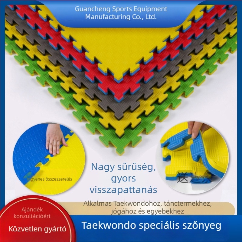 EVA összekapcsolható tatami Taekwondohoz, edzéshez, tánchoz és harcművészetekhez – vastagított habpárna