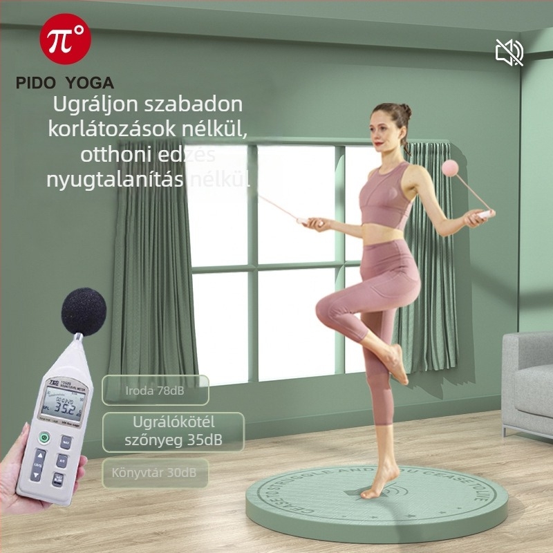 Paidu TPE ugrókötél matrac, beltéri, hangszigetelt, csúszásmentes, vastagított, kerek, edzéshez, tánchoz és jóga