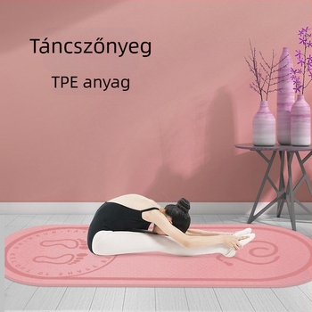 TPE jóga matrac, 140×61 cm, beltérre és kültérre használható, 4–12 mm vastagság, alkalmas jóga, fitnesz, tánc és ugrókötél használatra