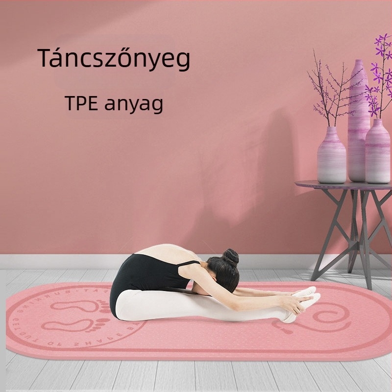 TPE jóga matrac, 140×61 cm, beltérre és kültérre használható, 4–12 mm vastagság, alkalmas jóga, fitnesz, tánc és ugrókötél használatra