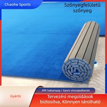 Harcművészeti edzőmat edzéshez, tánchoz és aerobikhoz, görgős tornapad