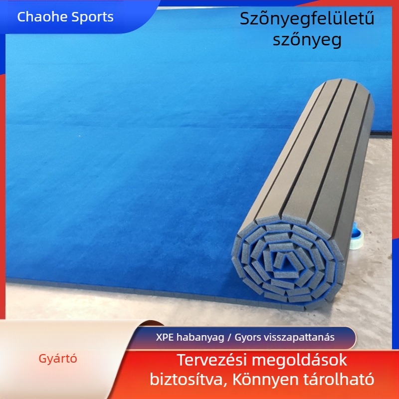 Harcművészeti edzőmat edzéshez, tánchoz és aerobikhoz, görgős tornapad