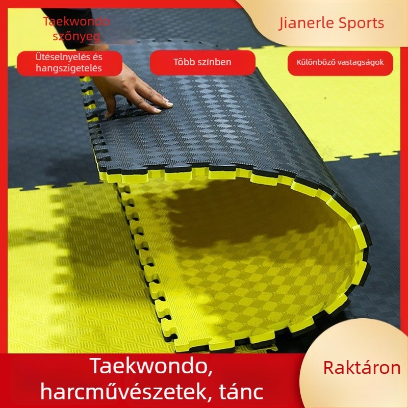 Taekwondo interlocking EVA habból készült matrac, 1 m, vastag edzésmat harcművészetekhez és tánchoz
