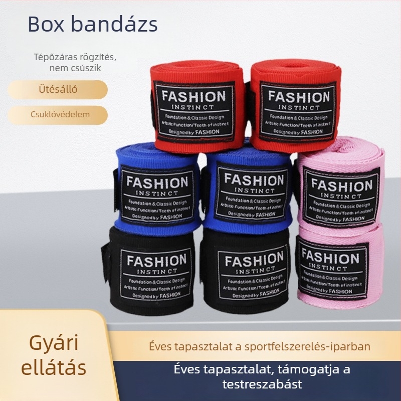 Mikroelasztikus boksz-kötések, pamut Muay Thai kötései, kézre illő védőkötések