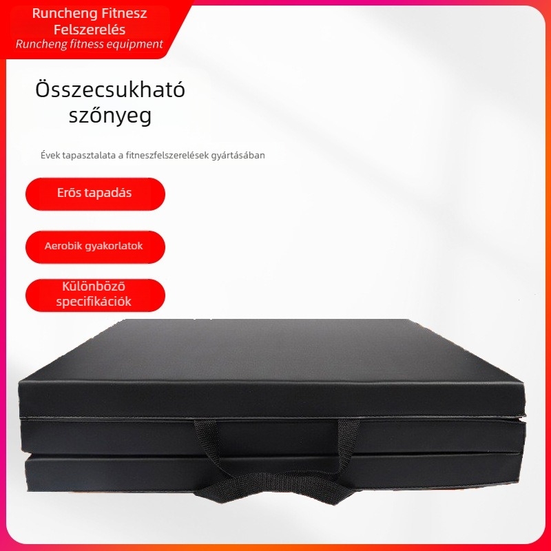 Háromrészes összecsukható jóga matrac edzéshez, gimnasztikához, tánchoz