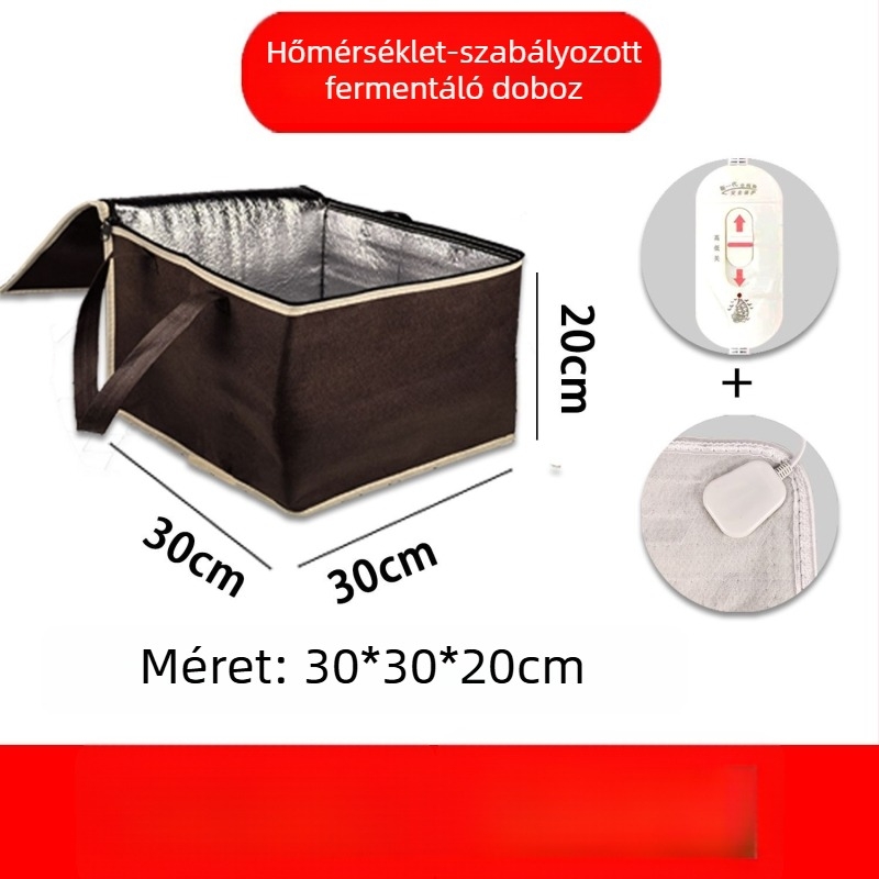 Multifunkcionális fermentációs doboz fűtéssel és szigeteléssel, tésztához, rizsbort, joghurtot és gőzölt zsemlékhez