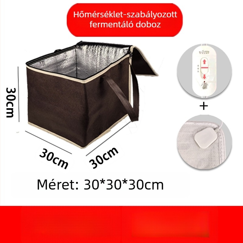 Multifunkcionális fermentációs doboz fűtéssel és szigeteléssel, tésztához, rizsbort, joghurtot és gőzölt zsemlékhez