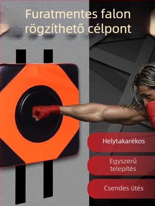 Falihoz szerelhető boksz cél otthoni használatra, bokszzsák, edzés cél, fitnesz eszköz, tartós felnőttek számára.