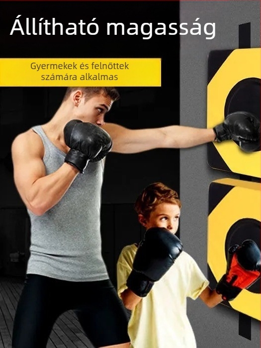 Falihoz szerelhető boksz cél otthoni használatra, bokszzsák, edzés cél, fitnesz eszköz, tartós felnőttek számára.
