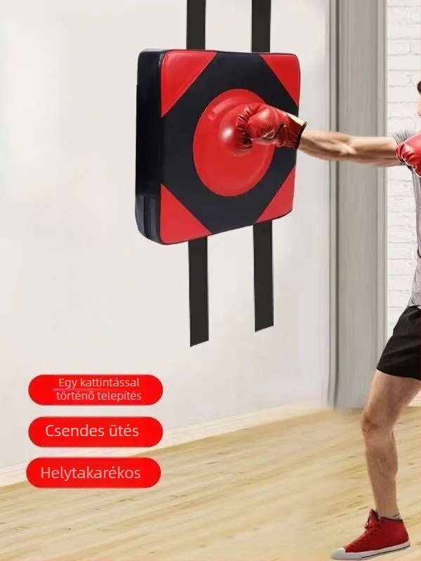 Falihoz szerelhető boksz cél otthoni használatra, bokszzsák, edzés cél, fitnesz eszköz, tartós felnőttek számára.