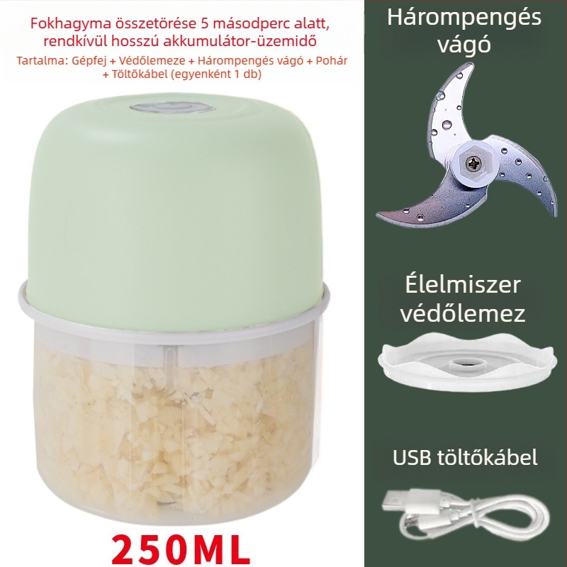 Kompakt fokhagyma prés és zúzó, kézi konyhai eszköz fokhagyma-pasztához