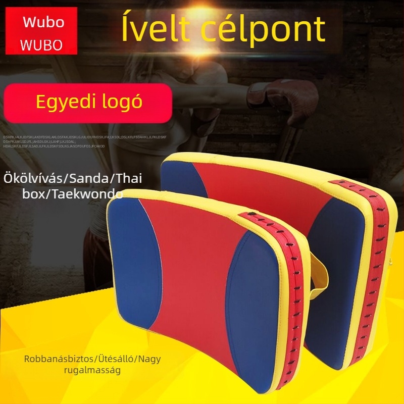 Taekwondo kézfogó célpont, vízszintes ívű, mellkas célpont – dojo edzéshez, sanda edzéshez és oldalsó rúgáshoz