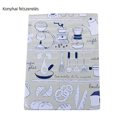Nagy méretű konyhai olajfröccsenés elleni védőlap, hőálló alumínium lemez egyszemélyes főzőlaphoz, 83×39 cm